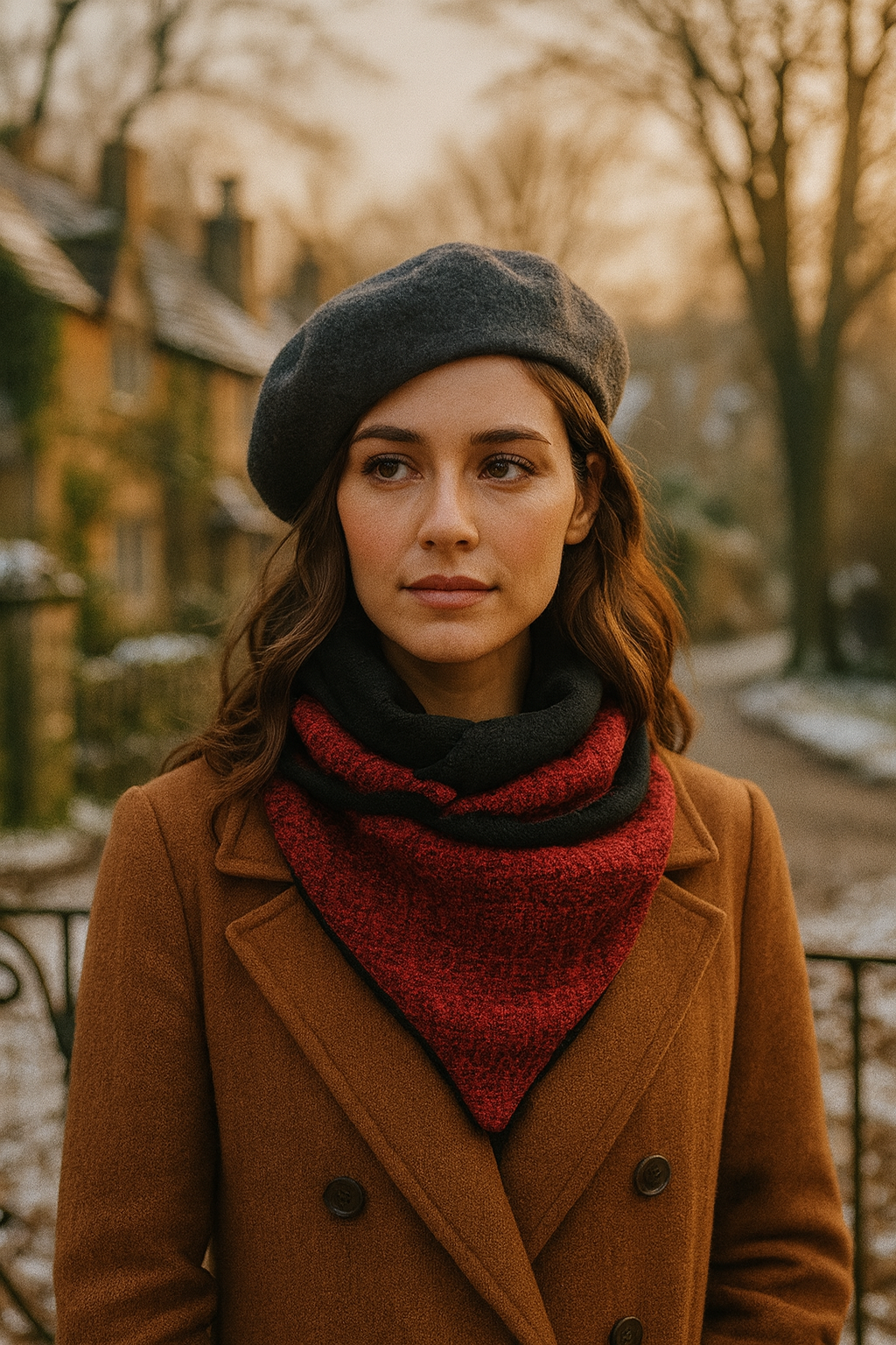 Cómo poner una bufanda triangular (paso a paso)